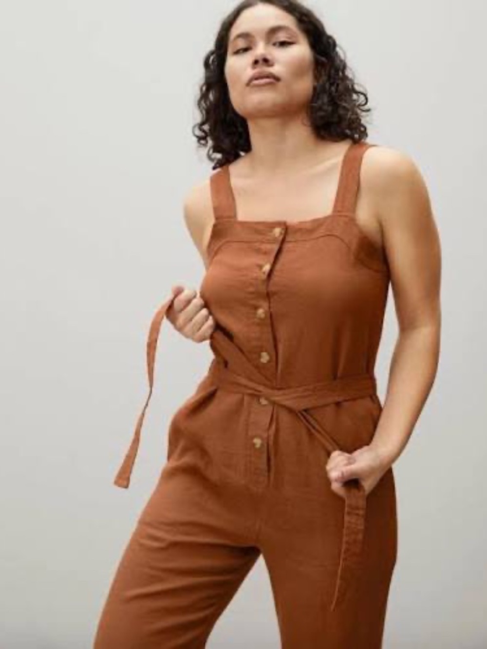 Everlane 100% Linen Jumpsuit